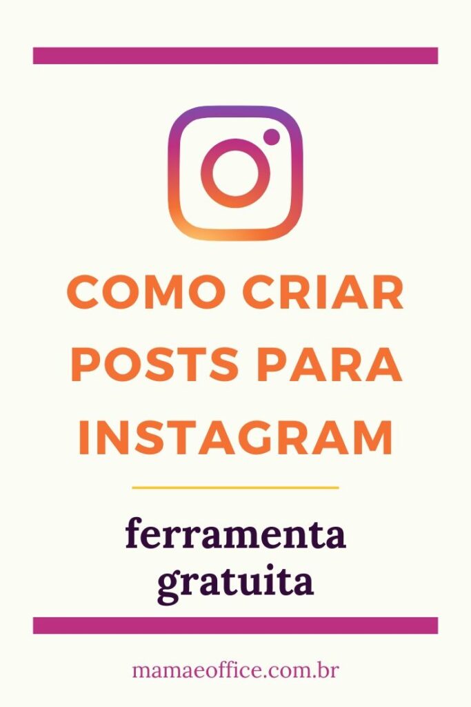 como criar posts para instagram 